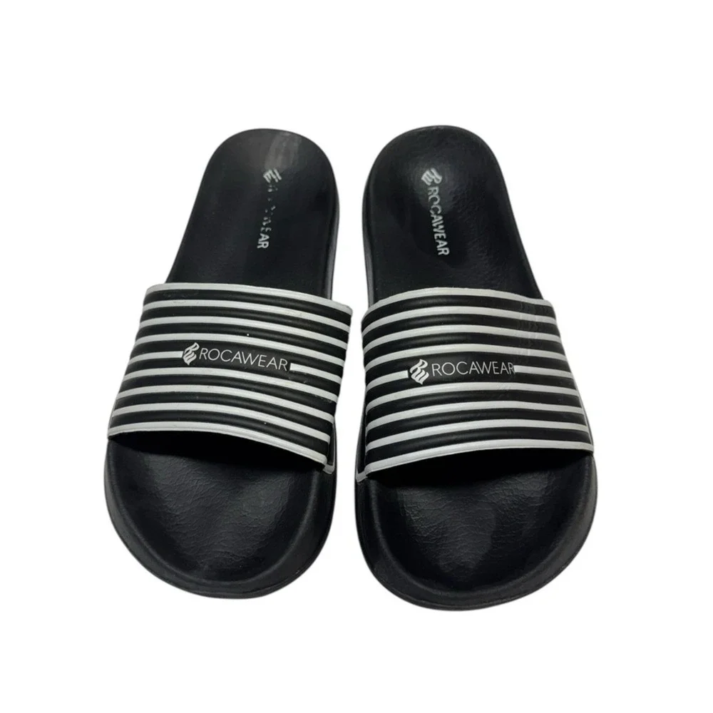 Vintage Y2K 90s Rocawear Slides‎ Sandals Size 13 EU 46 Hip Hop Streetwear Grunge